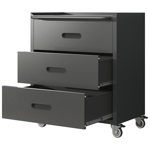 Metal Garage Storage Cabinet with Wheels B4136