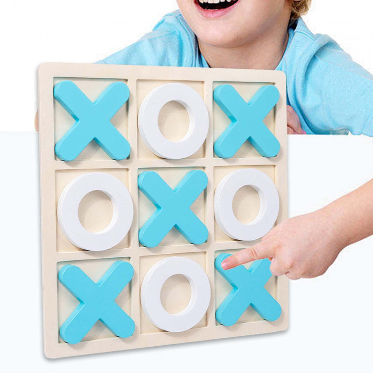 Wooden Tic Tac Toe Game 30x30x1.5cm S672